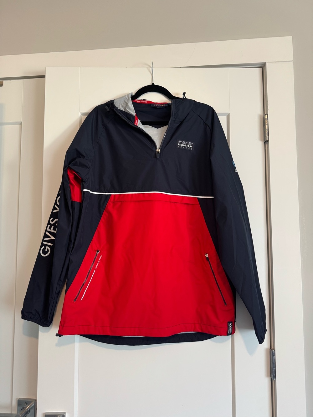 RedBull Racing Men's Windbreaker Pullover Jacket Aston Martin